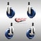 Service Caster 5 Inch 316SS Solid Poly Swivel 1-3/8 Inch Expanding Stem Caster Brake SCC, 2PK SCC-SS316EX20S514-SPUS-2-TLB-2-138 - alternate 3